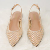 Lark Mesh Slingback Flat