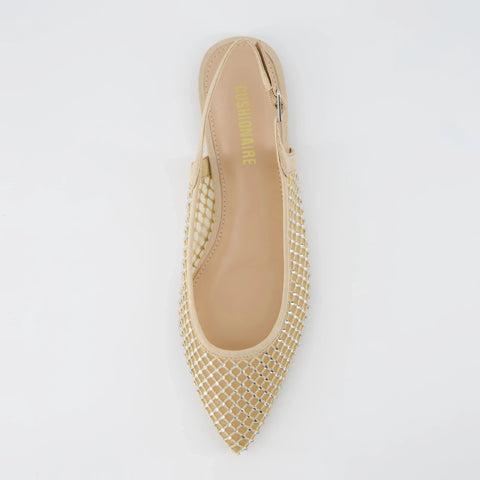 Lark Mesh Slingback Flat