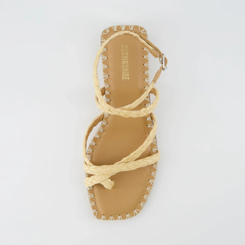 Wave Raffia Sandal