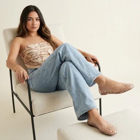 Siesta Lattice Ballet Flats