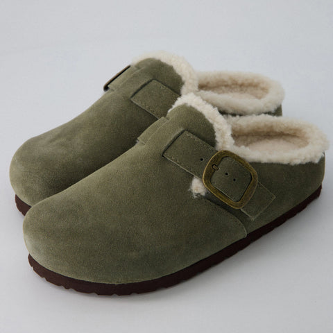 Haven Cozy Leather Clogs