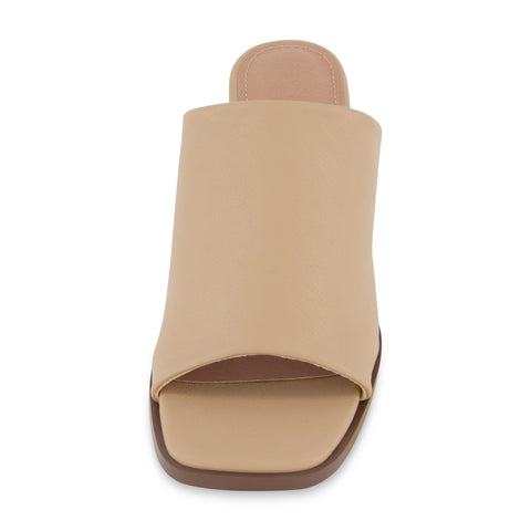 Olympia Stacked Heel Mule