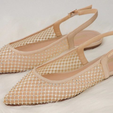 Lark Mesh Slingback Flat