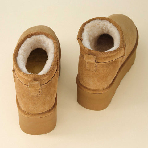 Hippy Cozy Platform Ankle Boot